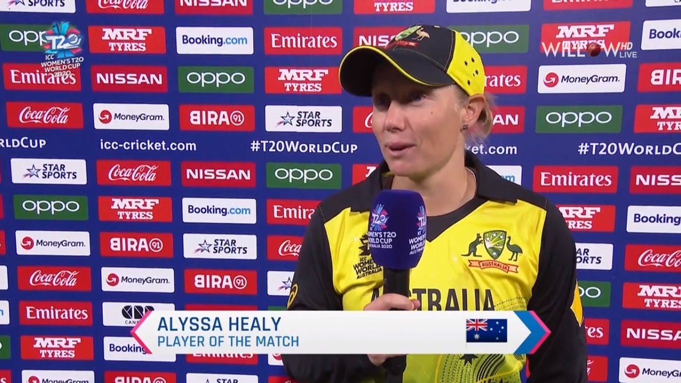 Alyssa Healy player of the match