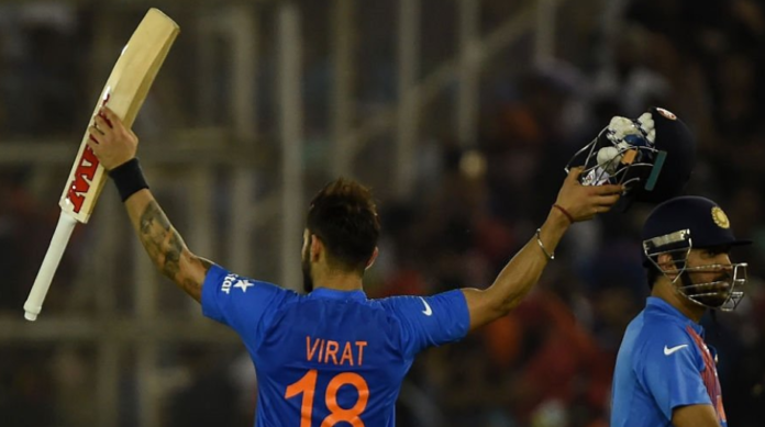 Virat Kohli registered his 15th T20I half-century against Australia in ICC World Twenty20 2016