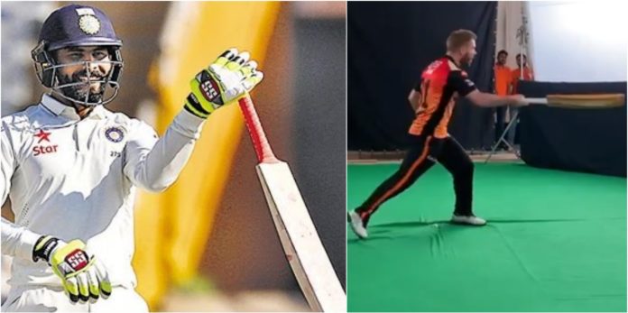 SRH’s David Warner emulates CSK’s Ravindra Jadeja’s sword celebration in throwback video