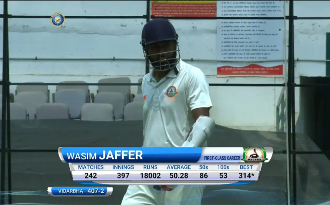 Domestic cricket legend Wasim Jaffer