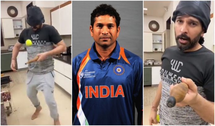 Yuvraj Singh challenge Sachin Tendulkar to break his record in kitchen