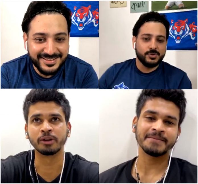 Shreyas Iyer Instagram Live with DC