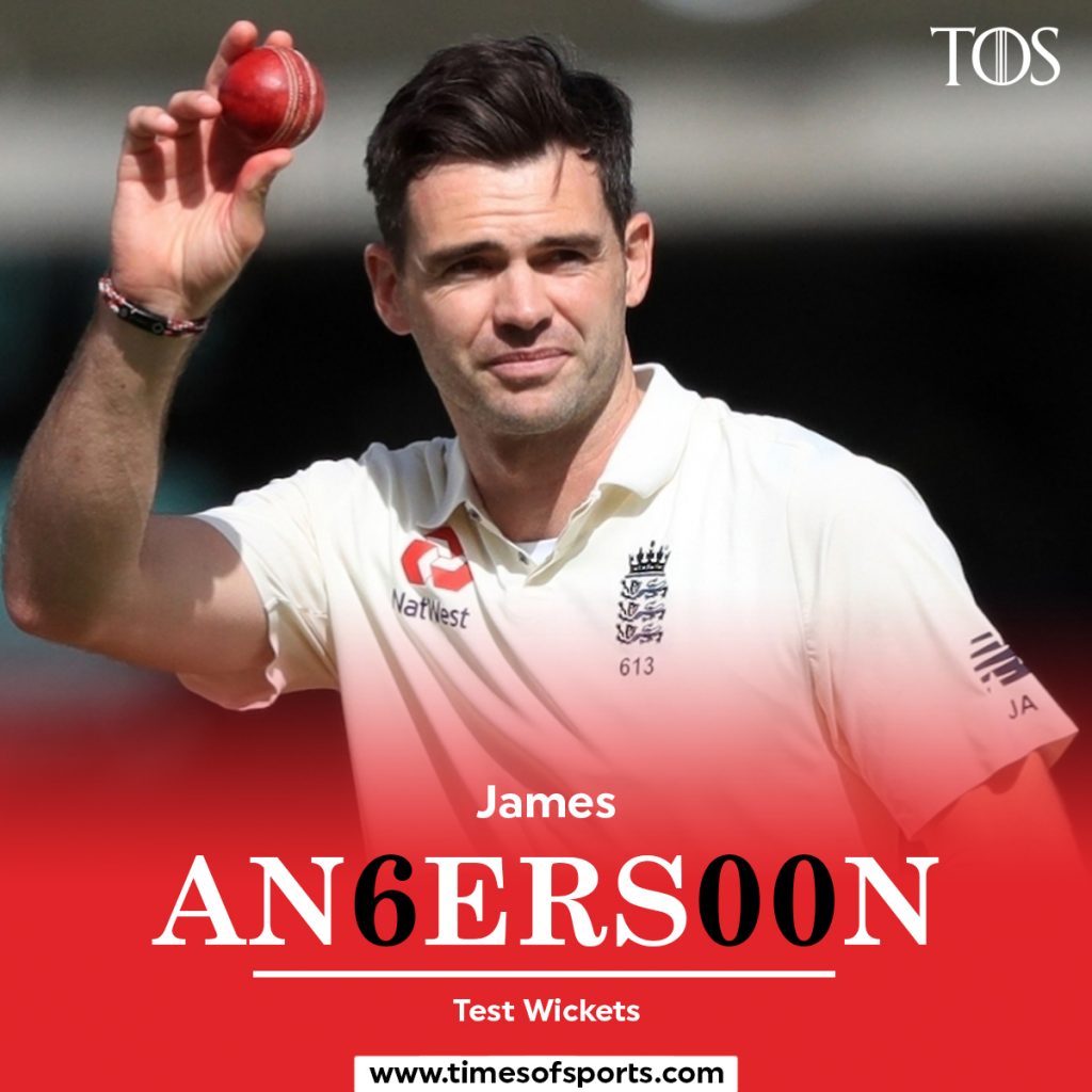 James Anderson 600 Test Wickets