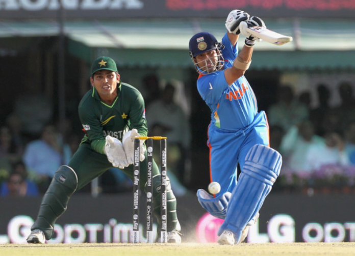 Sachin against Pakistan in 2011 World cup