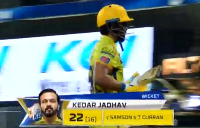Jadhav dismissed for 22 runs