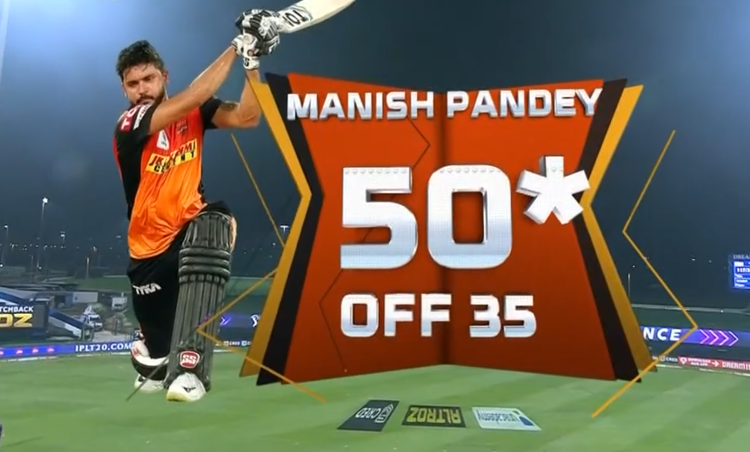 Manish Pandey half century