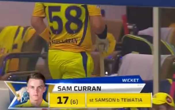 Sam Curran dismissed for 17 runs