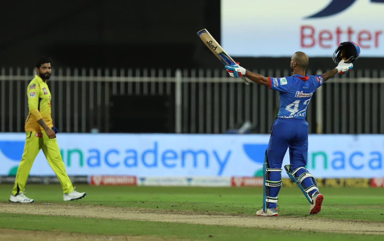 DC vs CSK | Dhawan bags his IPL maiden century