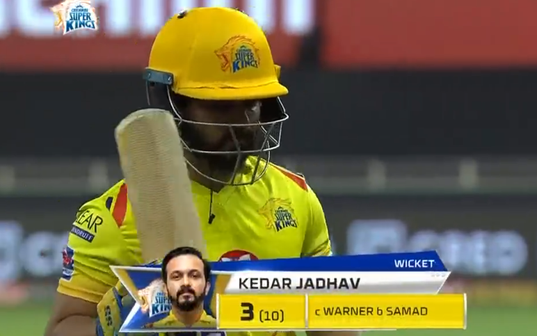 Jadav dismissed for 3 runs