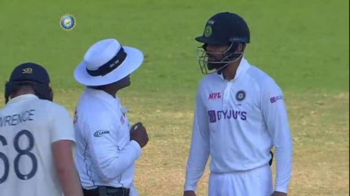 Virat Kohli Argument with umpire Nitin Menon