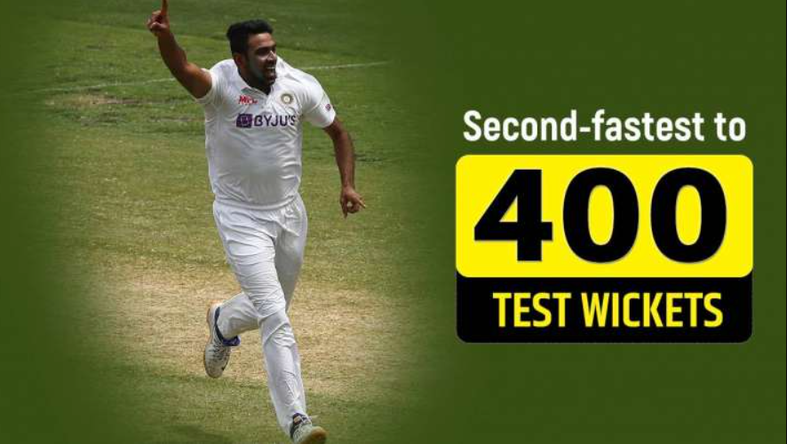 Ashwin reached the 400 wickets club in the 3rd Test match of India vs England Test series