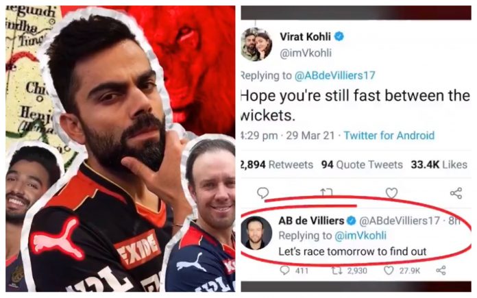 Virat Kohli, ABD and Padikkal gets in friendly race