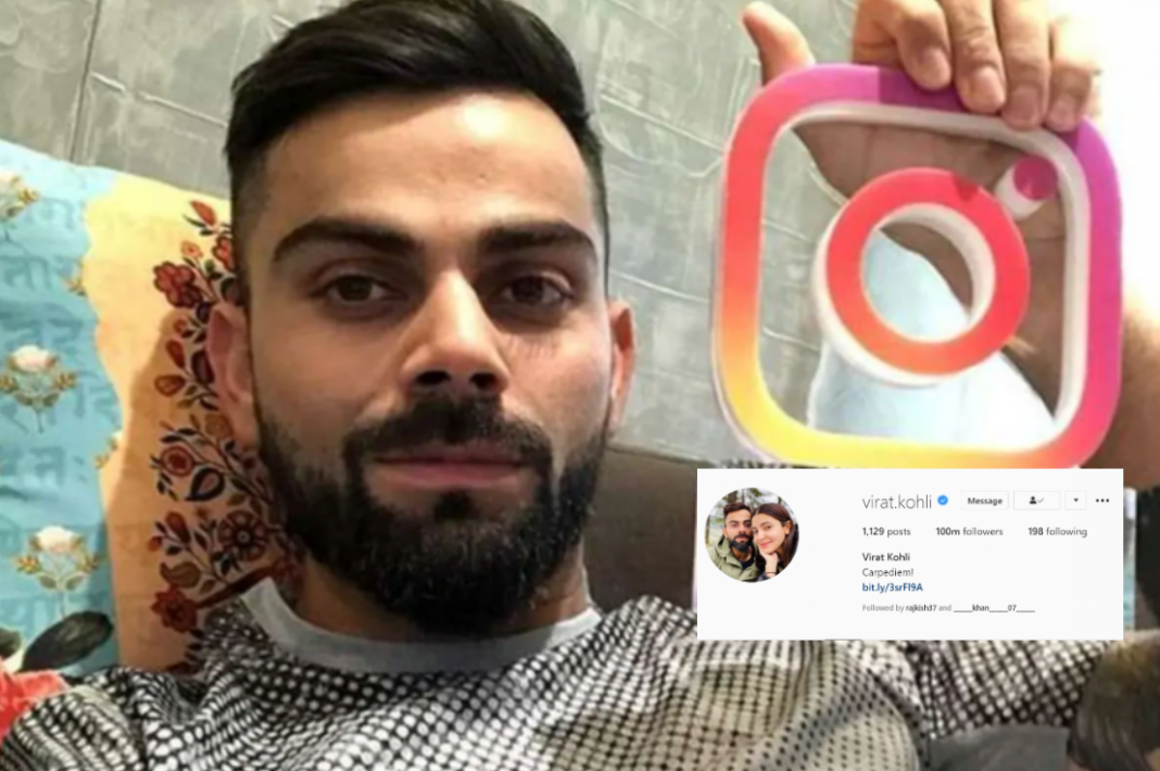 Virat Kohli Instagram Account 1st Indian Celebrity To 100m Followers 