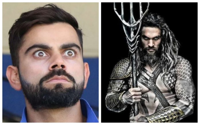 Virat Kohli portrayed as Aquaman in ICC version of Justice League