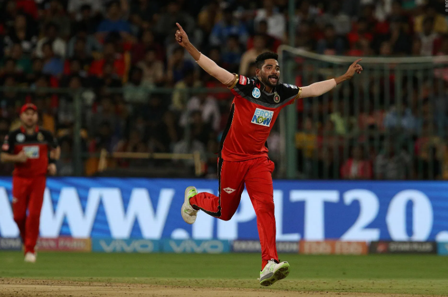 Mohammed Siraj was bought by the Royal Challengers Bangalore in the 2018 IPL auction.