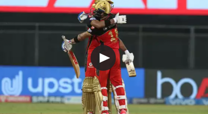 RCB won the game by beating RR by 10 wickets