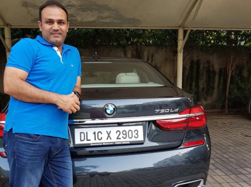 Sehwag owns a BMW car