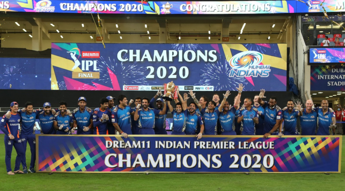 Mumbai Indians won the IPL 2020 trophy by beating Delhi Capitals