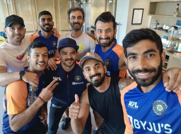 KS Bharat with team India