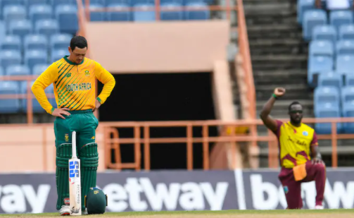Quinton de Kock refuses to take Knee while playing against West Indies