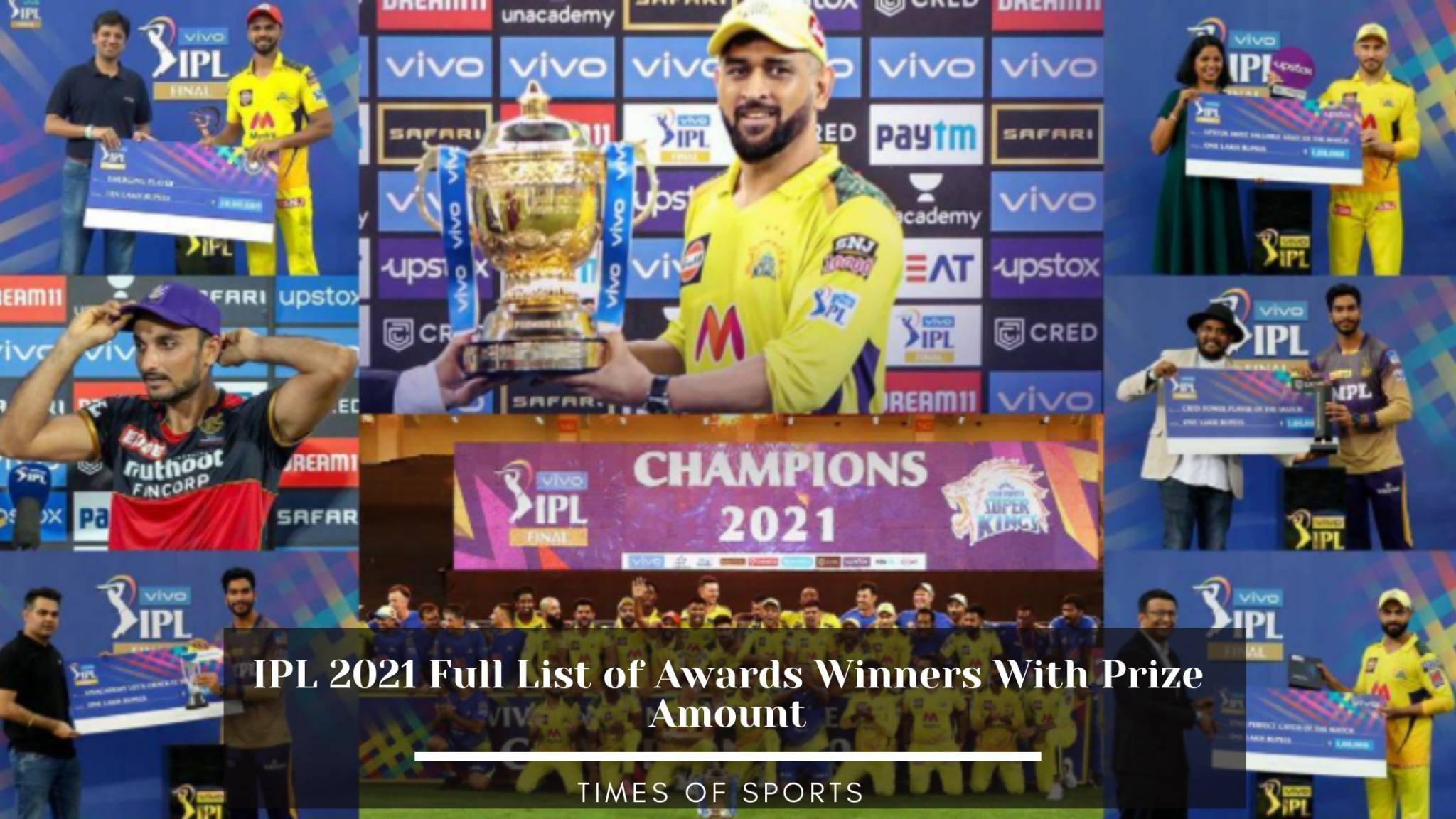 IPL 2021 Awards List Winners Details With Prize Amount