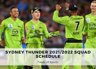 Sydney Thunder 2021/2022 Squad