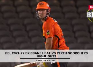 BBL 2021-22 Brisbane Heat vs Perth Scorchers Highlights