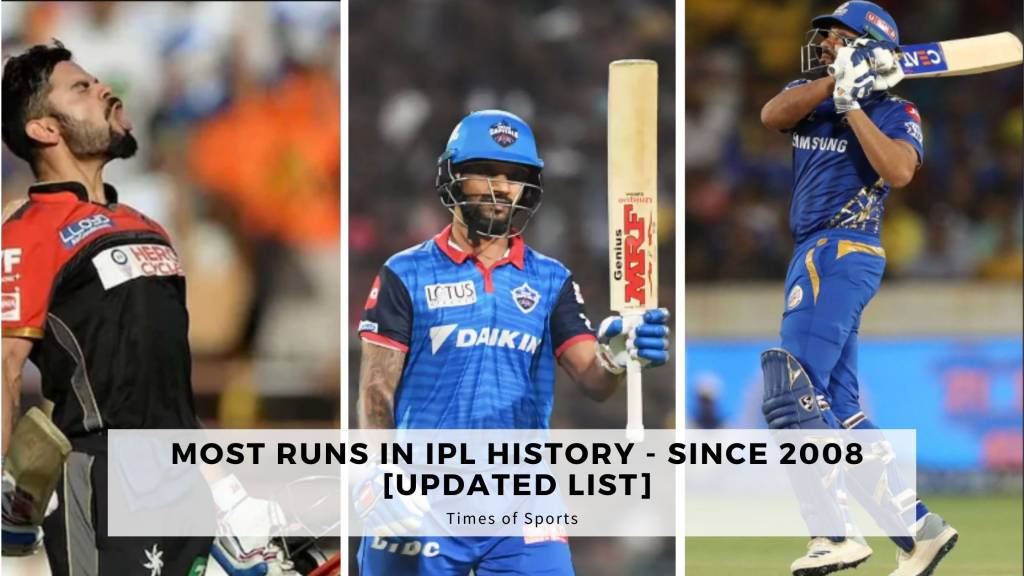 Most Runs In IPL History Full List Since 2008 Updated 