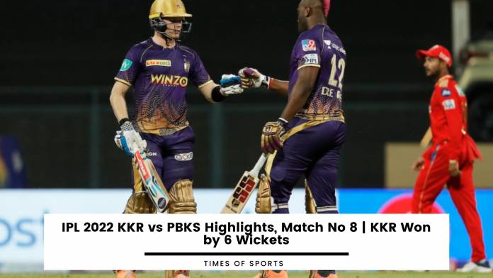 IPL 2022 KKR vs PBKS Highlights