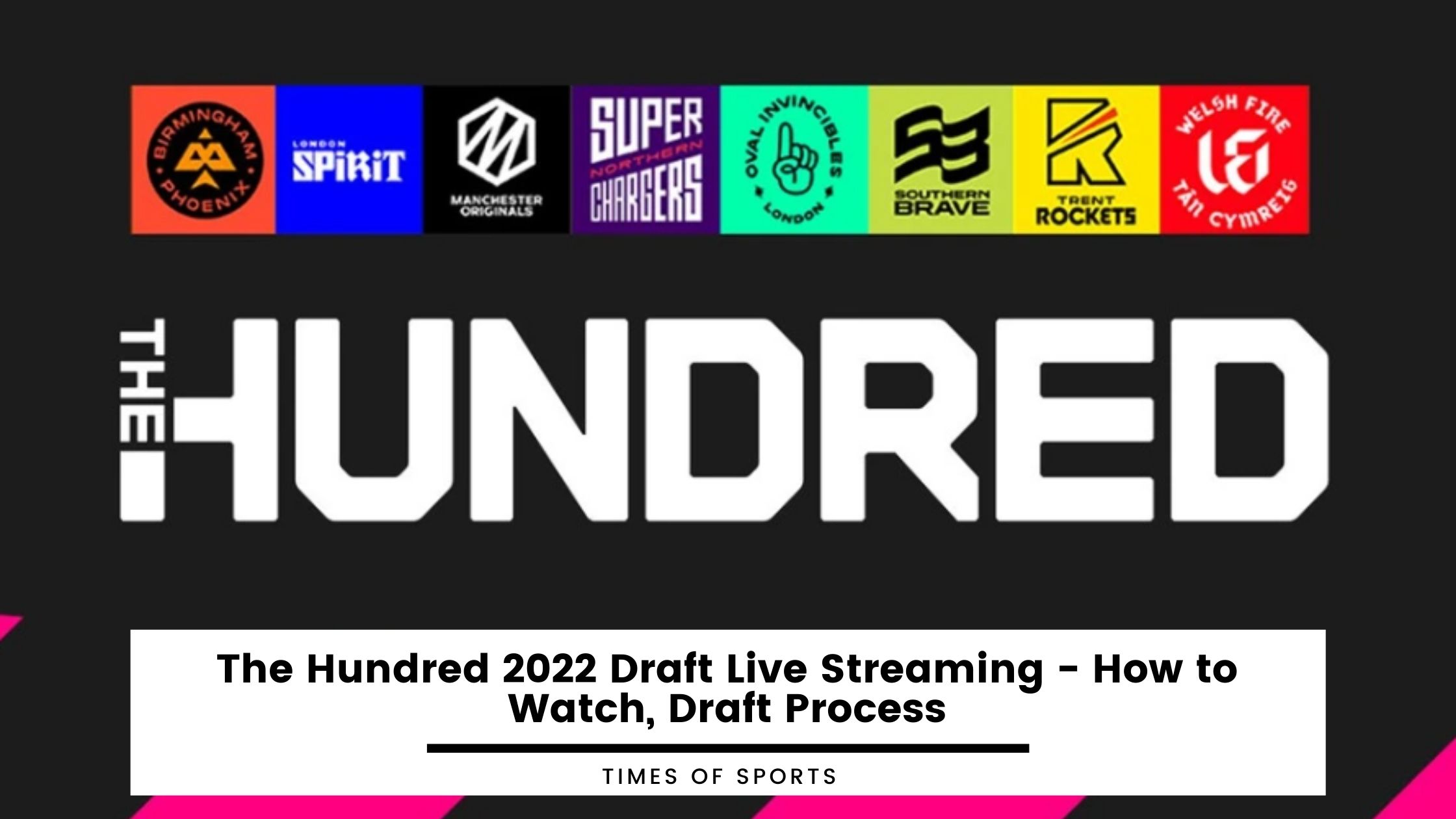 The Hundred 2022 Draft Live Streaming