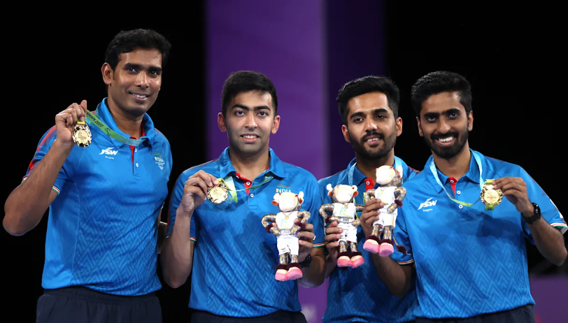Indian men’s table tennis team in Commonwealth Games 2022