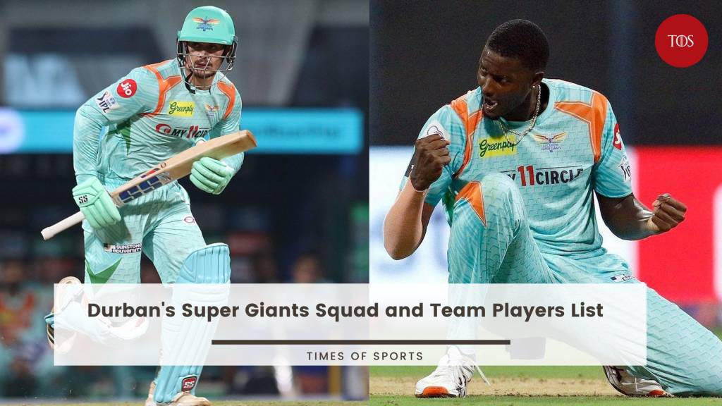 Durban's Super Giants' Jersey Launched for the #SA20 League, #DSG