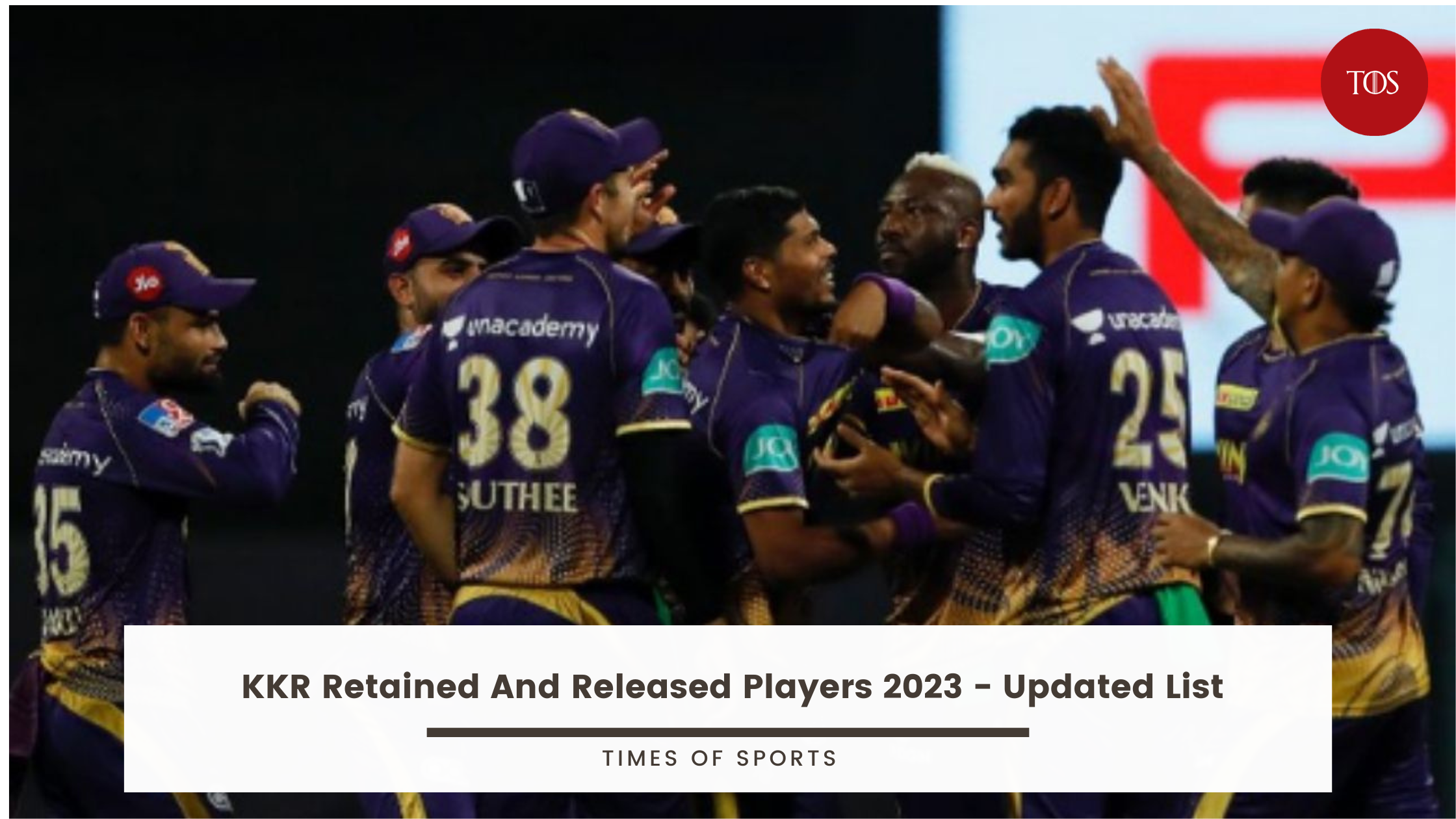 IPL 2023: Kolkata Knight Riders Squad, Team, Retaine and Released