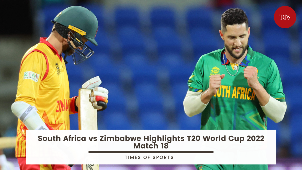 South Africa Vs Zimbabwe Highlights T20 World Cup 2022 Match 18