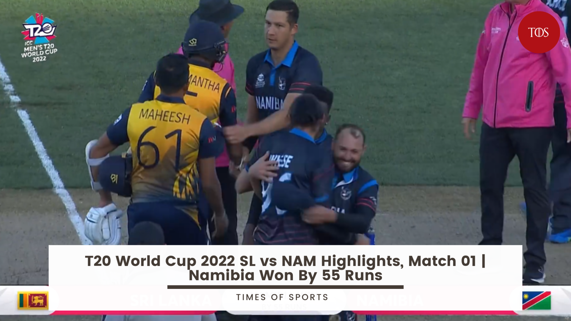 T20 World Cup 2022 SL Vs NAM Highlights, Match 01 | Namibia Won By 55 Runs