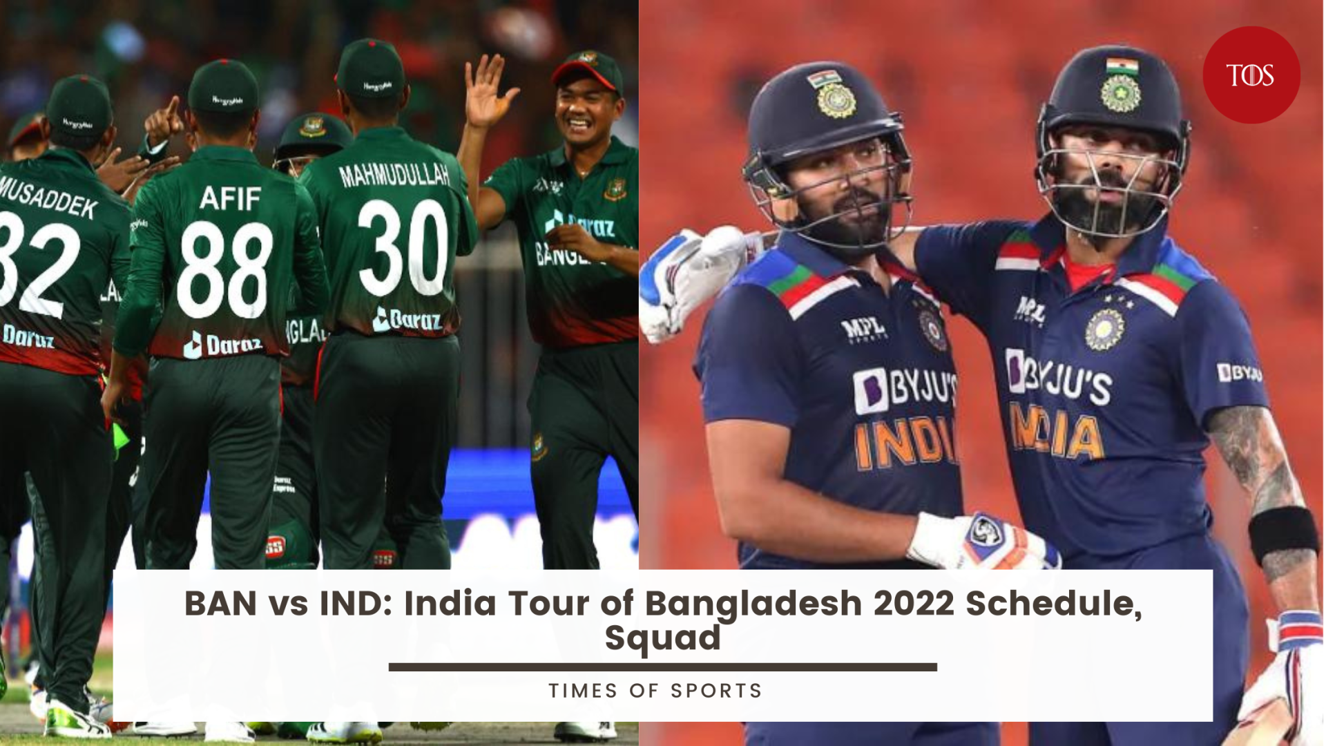 BAN Vs IND: India Tour Of Bangladesh 2022 Schedule, Squad