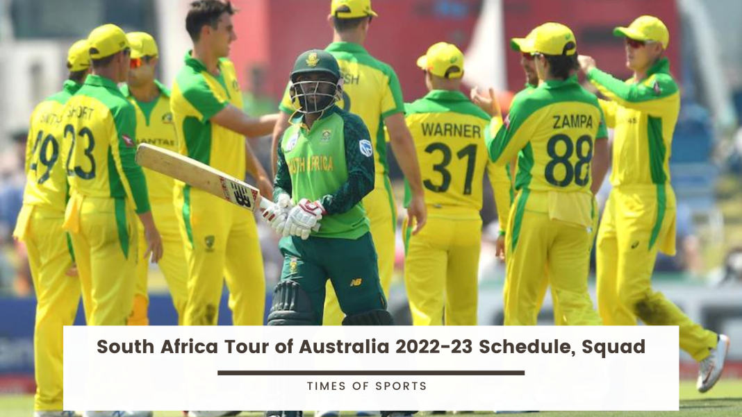 south africa tour of australia 2022