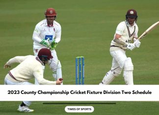 2023 County Championship Cricket Fixture Division Two Schedule