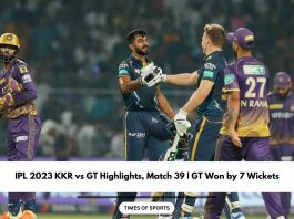 IPL 2023 KKR vs GT Highlights