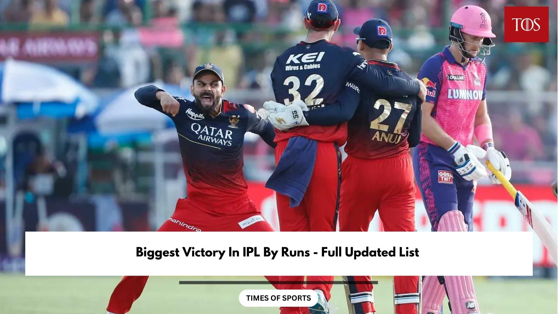 Biggest Victory In IPL By Runs