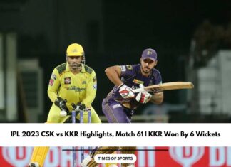 IPL 2023 CSK vs KKR Highlights
