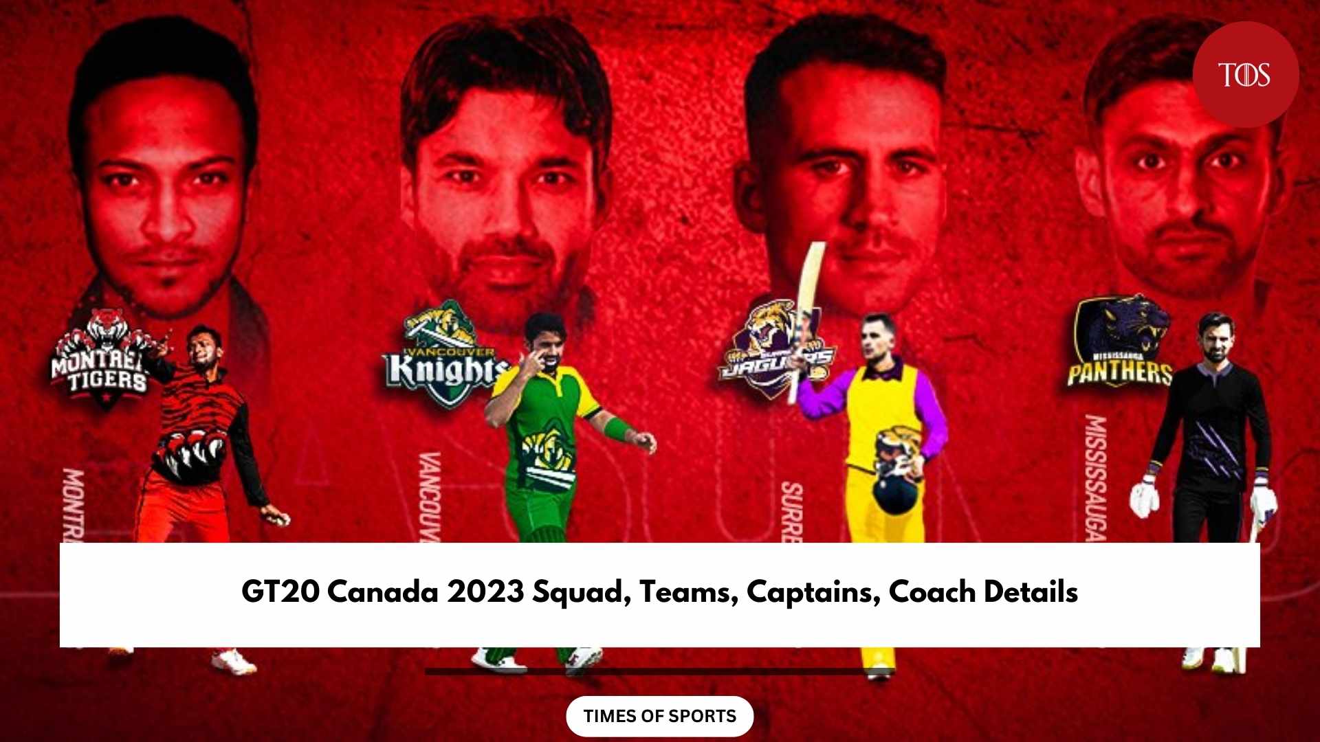 GT20 Canada 2023 Squad Teams Captains Coach Details   GT20 Canada 2023 Squad 1 