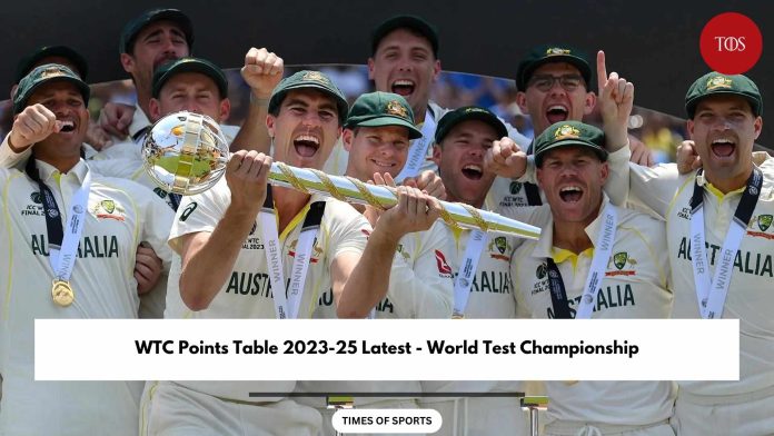 WTC Points Table 2023-25 Latest - World Test Championship