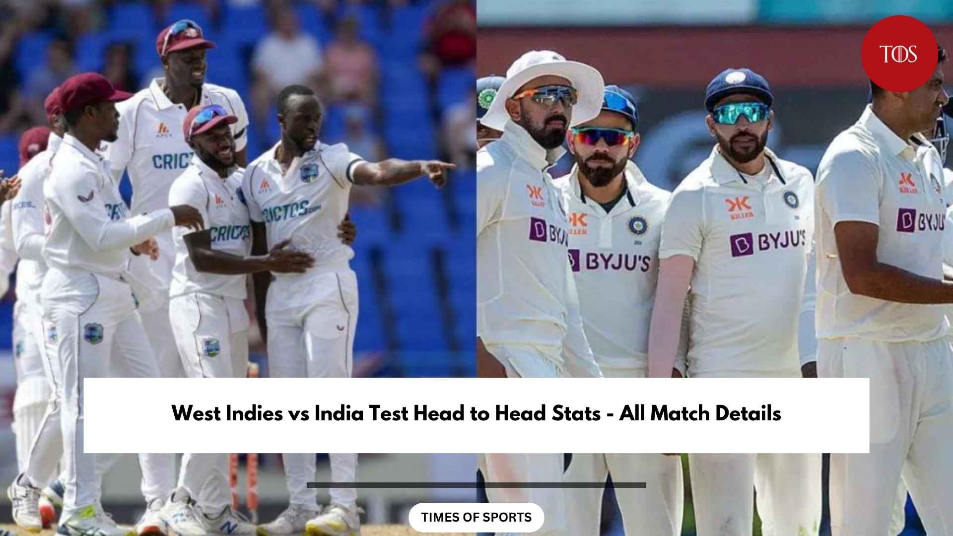 West Indies vs India Test Head to Head Stats
