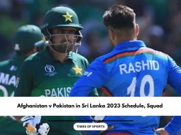 AFG vs PAK 2023 Schedule