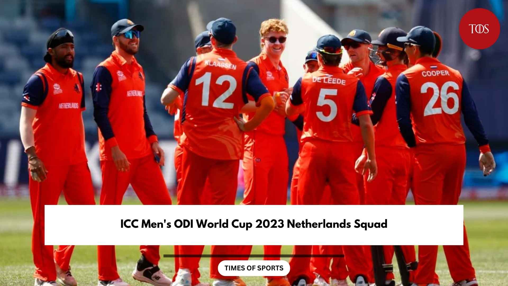 ICC Mens ODI World Cup 2023 Netherlands Squad 