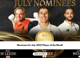 July 2023 men's Player of the Month Nominees