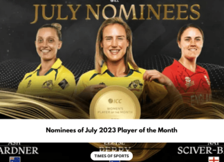 July 2023 Women's Player of the Month Nominees