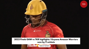 CPL 2023 Finals GAW vs TKR highlights | Guyana Amazon Warriors won by 9 wickets