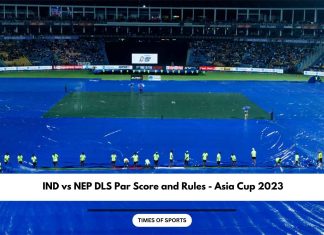 IND vs NEP DLS Par Score and Rules